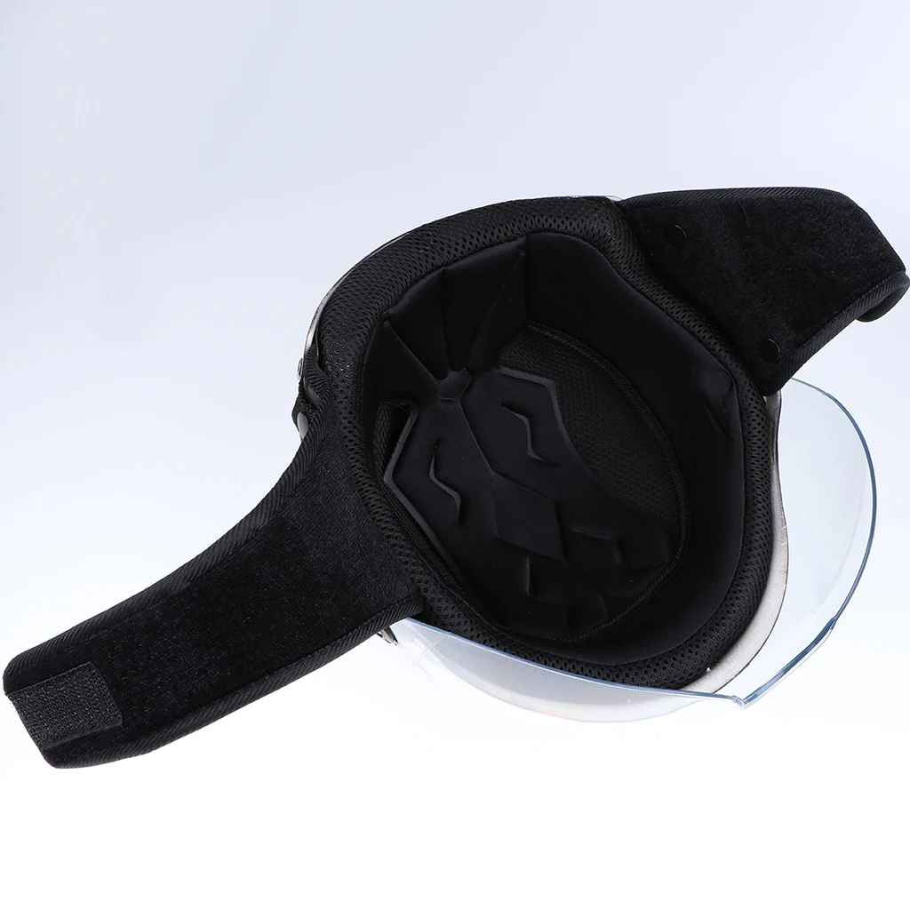 

Motorcycle Helmet with Sun Visor and Release Buckle M Gloss Black D