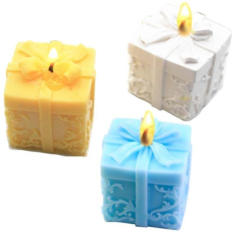 Силиконовые формы для рождественских свечей DIY с тиснением мыла конфет