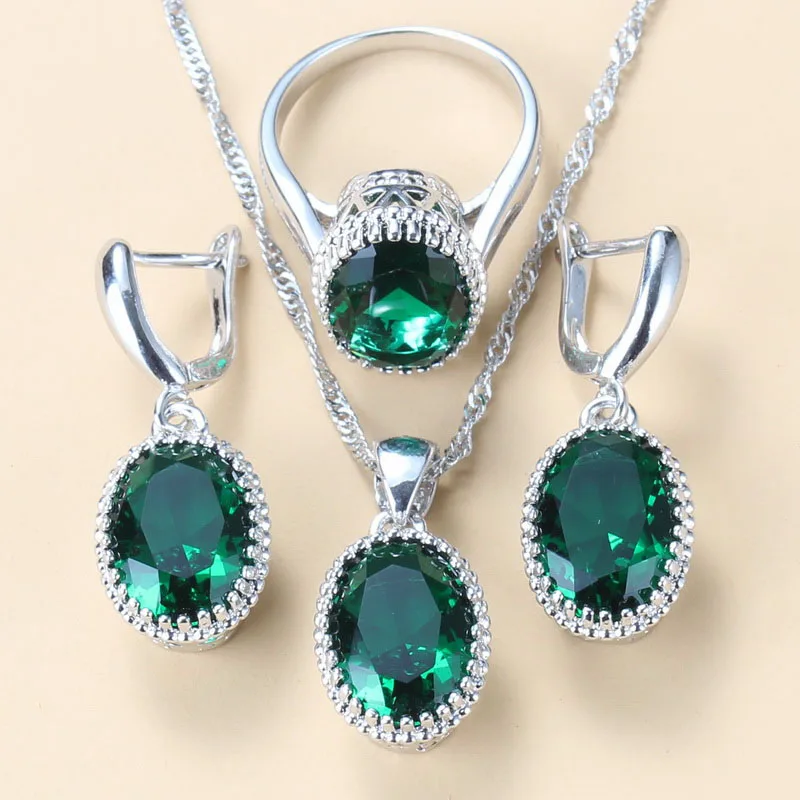 Оптовая цена 8 цветов s Серебряный цвет женские свадебные ювелирные наборы