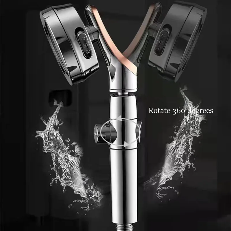 

360° Rotating Water Saving Rain Body Shower Head with Handheld One Key Stop Spray High Pressure Best Shower Head Nozzle Sprayer