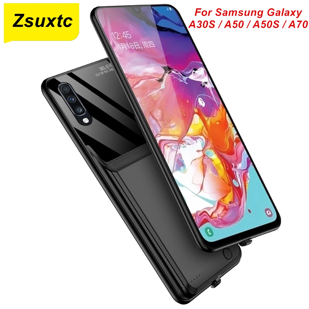10000 Mah For Samsung Galaxy A30S A50 A50S A70 Battery Case Smart Charger Case Power Bank For Samsung Galaxy A70 Battery Case