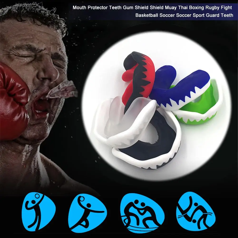 1 шт. спортивная защита для рта футбольный баскетбол боксерские зубы подтяжки
