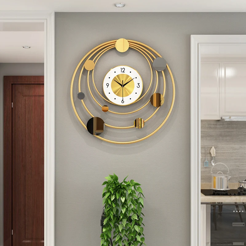 

Large Luxury Wall Clock Modern Design Silent Minimalist Big Wall Clock Gold Nordic Living Room Reloj De Pared Decorative WB50WC