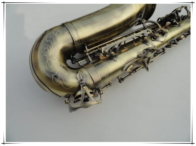 Альт-саксофон марки MFC артикул 54 имитация антикварной меди E-flat Alto Sax R54 бронзовый