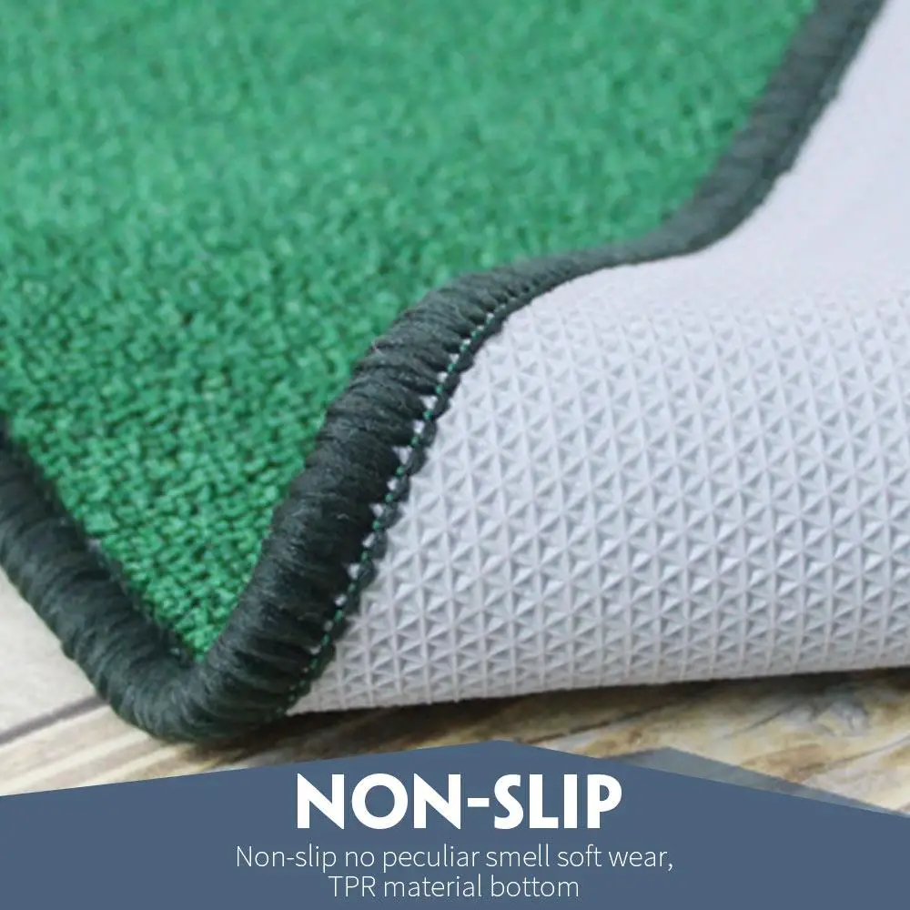 en Ucuz Mat Tee Golf Practice Mat Golf Hitting Mat Rubber Nylon Grass Green Foam Pad Backyard Simulated Lawn Golf Blanket Residential