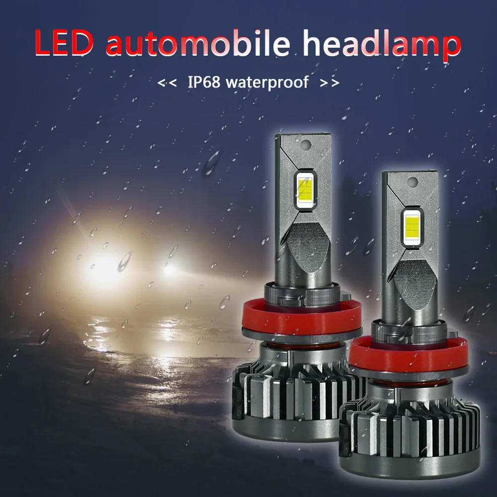 

1 Pair H4 9005 9006 Waterproof LED Headlight Bulbs 110W Car Head Lamp 6000K Auto Fog Bulb System Auto Accessories Lighting