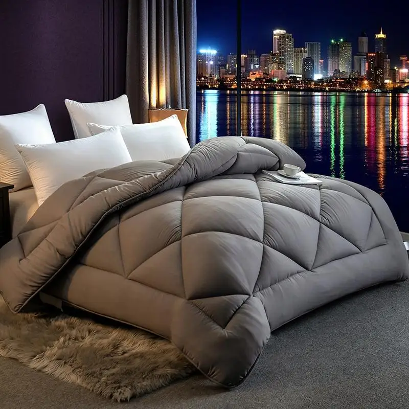 

Affordable And Comfortable Winter Comforter 100% Feather Fabric New Style Quilt Duvet Multicolor Choose Soft Warm Blanket