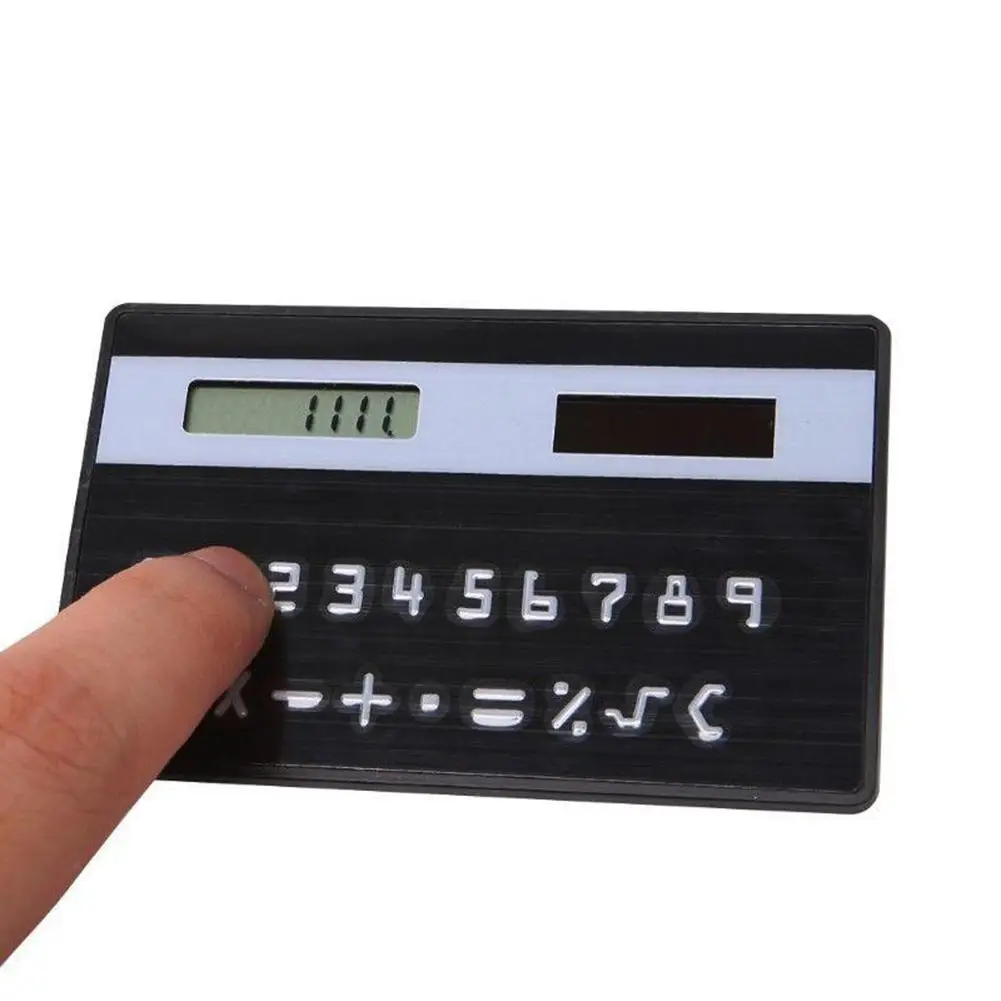 Цифровой Ультратонкий карманный калькулятор с 8 цифрами размер кредитной карты