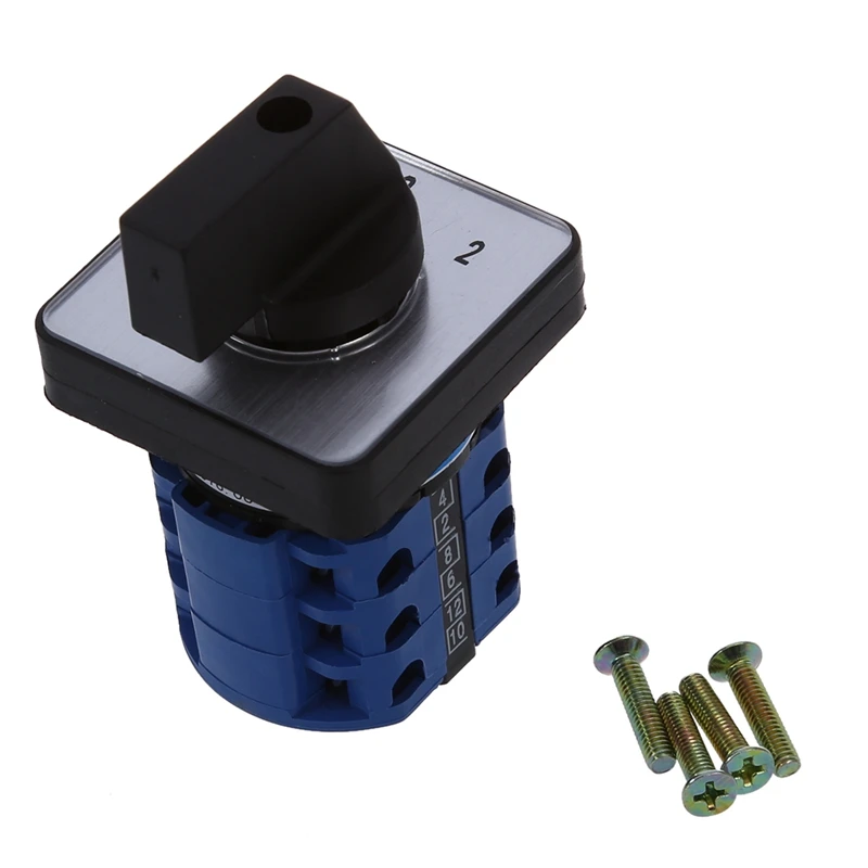 3 положения ВКЛ-ВЫКЛ-ВКЛ Переключение управления поворотный Cam Переключатель 20A |