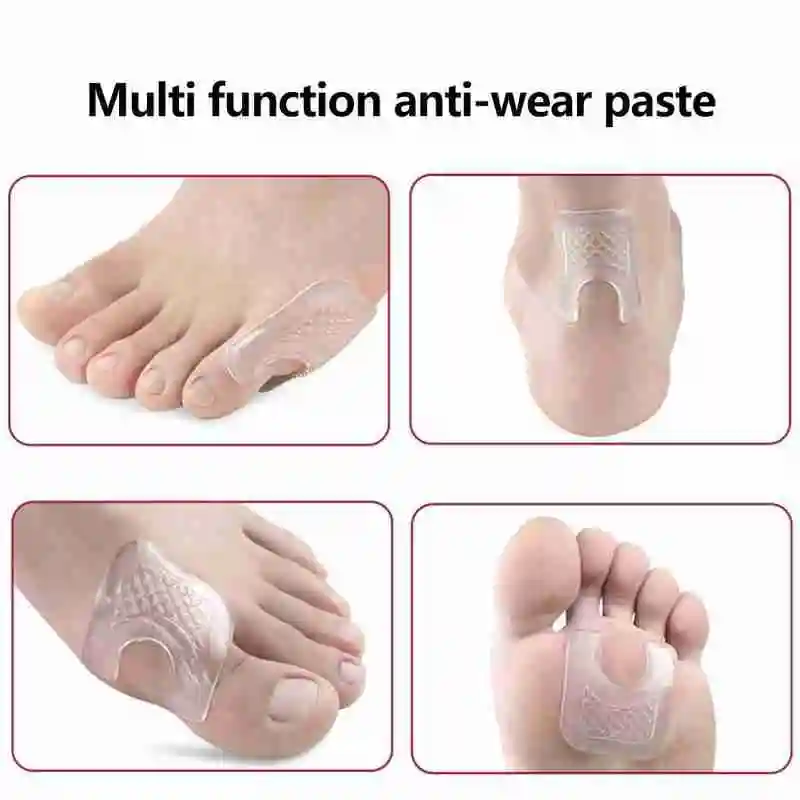 

1 Pair Silicone Multifunctional foot sticker Anti-wear shock Feet Eyelet Pain foot Pad absorption Insoles Patch Anti-slip R U7X4