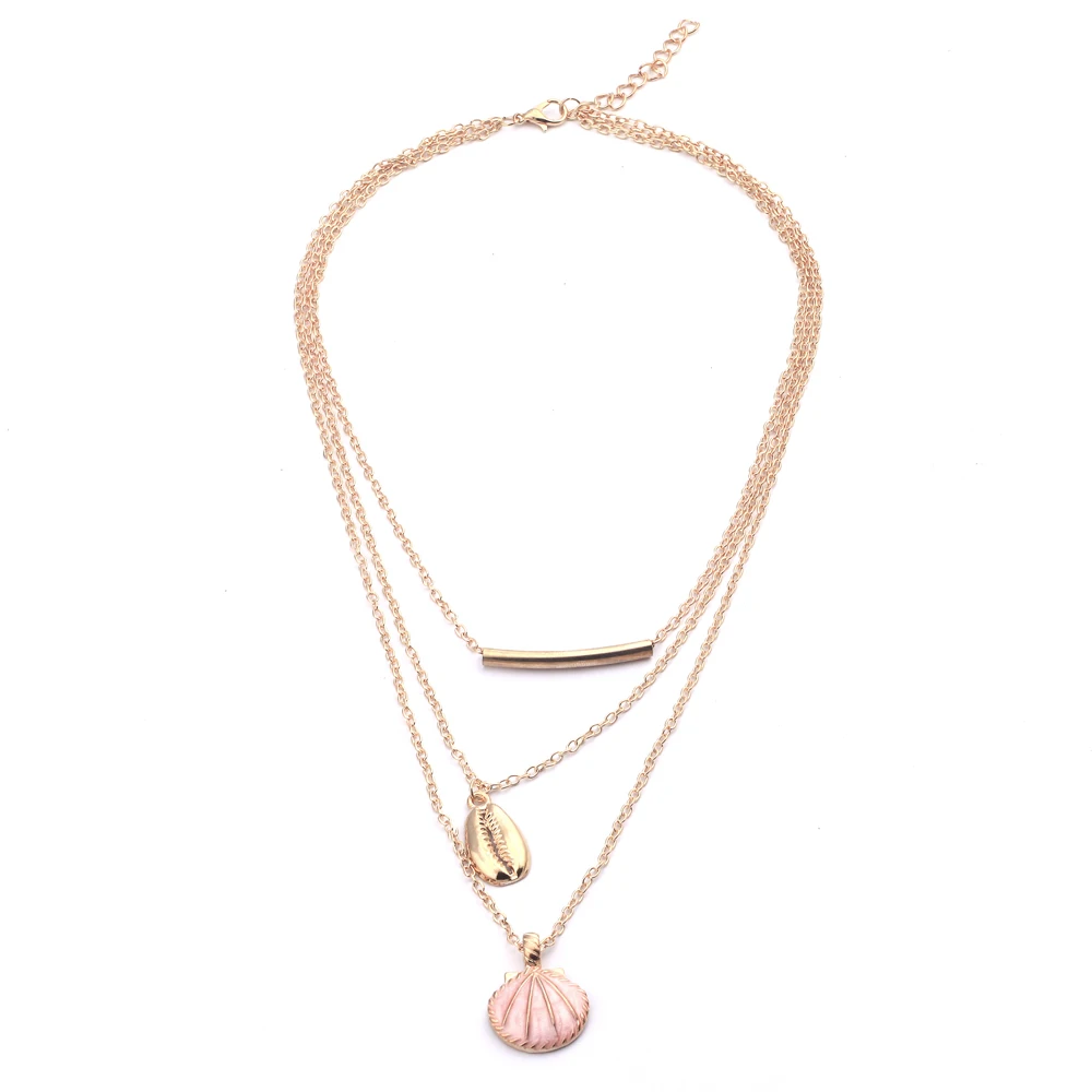 Летние DIY подарки золотой цвет многослойная эмалированная оболочка Женская