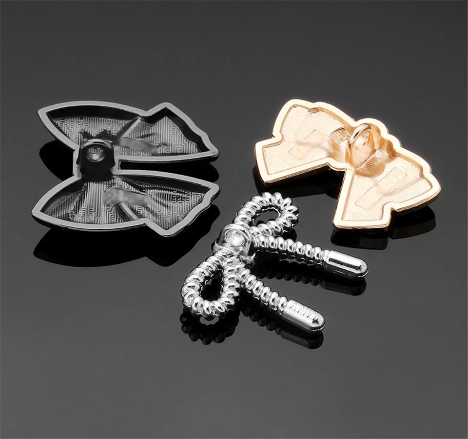 Металлические пуговицы с бантом 10 шт