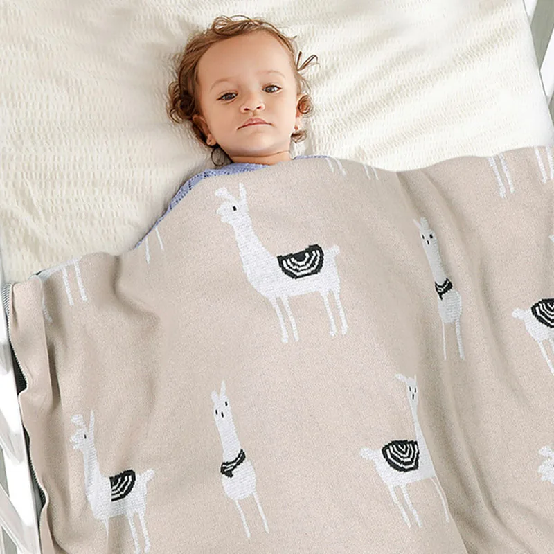 Новинка 2020 вязаное одеяло из альпаки для маленьких мальчиков и девочек