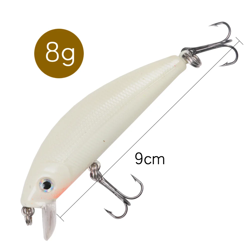 1 шт. Рыболовная Приманка Minnow лазерный жесткая искусственная приманка 3D глаза 7 см