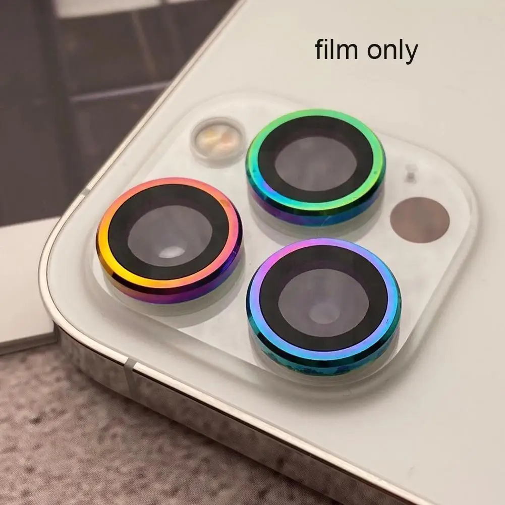 

3d Full Cover Camera Lens Screen Protector For 12 Pro Max Mini 11 Camera Protective Glass Metal Ring H7j5