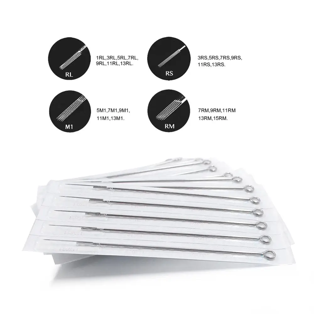 Иглы для тату-машинки одноразовые перманентного макияжа | Красота и здоровье