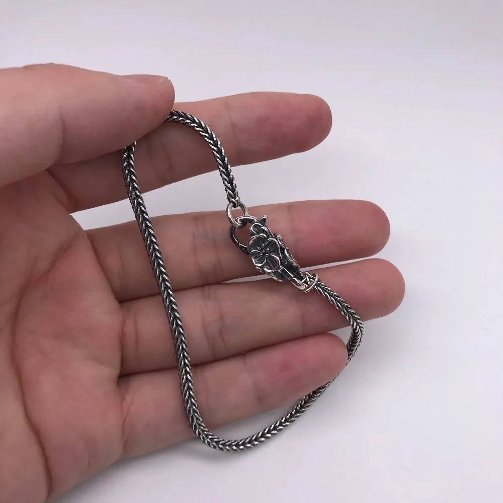 Подлинное 925 пробы серебро с вишневым рисунком замка застежка краб Подходит