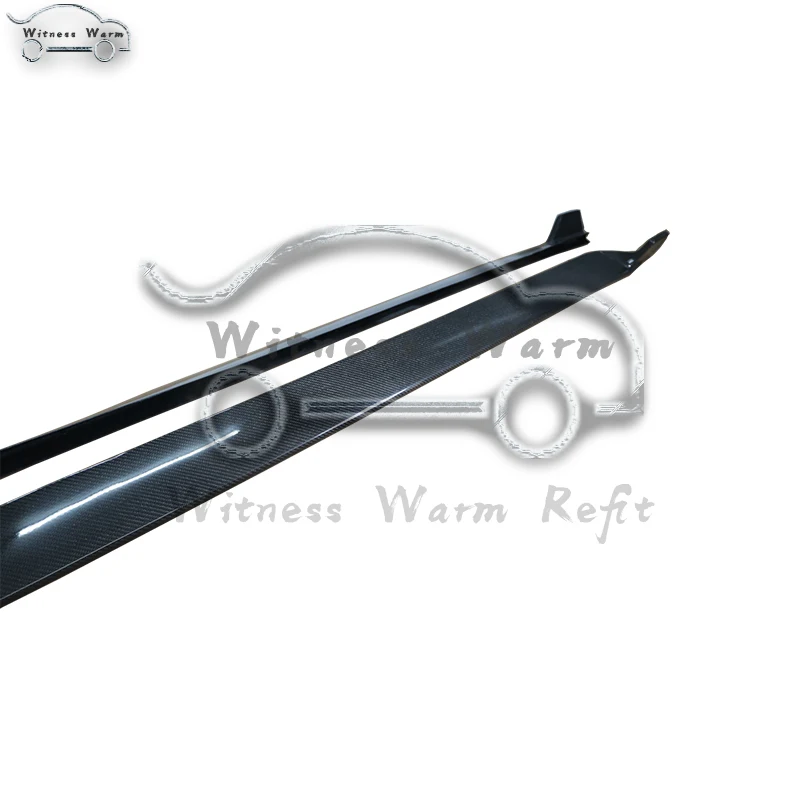 Углеродное волокно сбоку для губ разветвитель Body боковые юбки фартук Ford Mustang купе