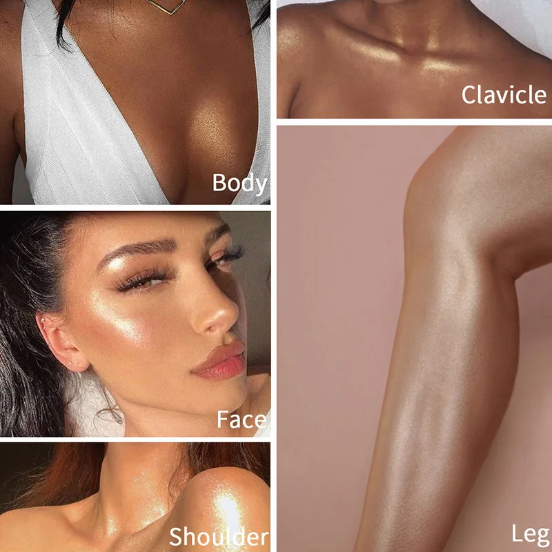 Лидер продаж 2019 мерцающий люминайзер для тела бронзатор жидкий хайлайтер спрей