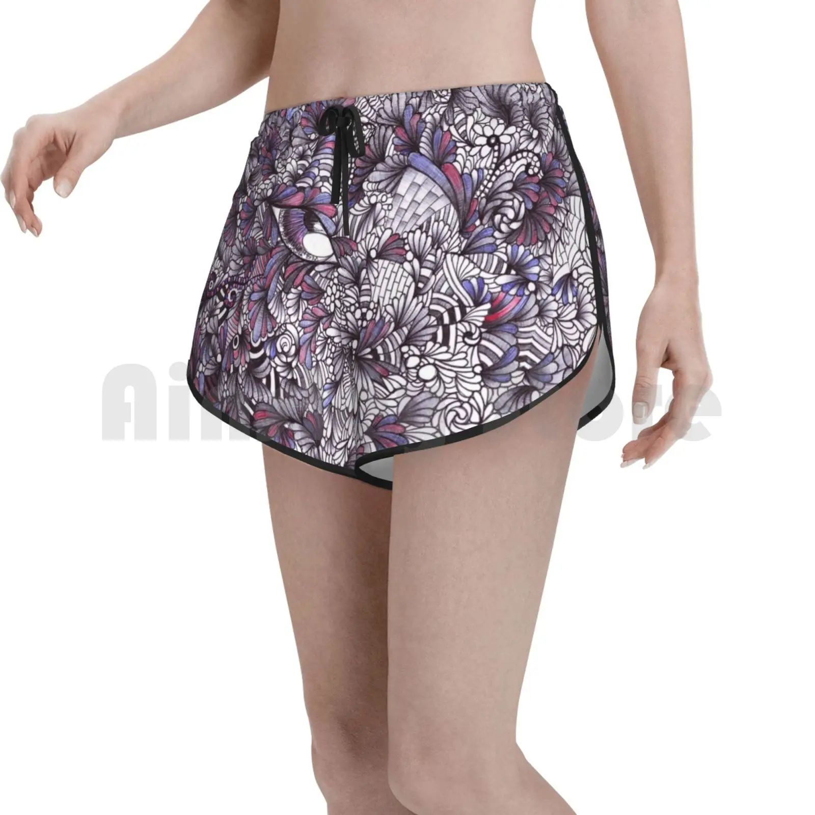 

Женские пляжные шорты Daydream Nation, пляжные шорты с абстрактным изображением оригинальных глаз