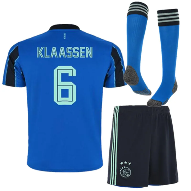 

kids kit Top Quality new 21 22 AjaxES shirt MARTINEZ IDRISSI BLIND NOURI CRUYFFALVAREZ child shirt Away new 2022 AjaxES+Sock