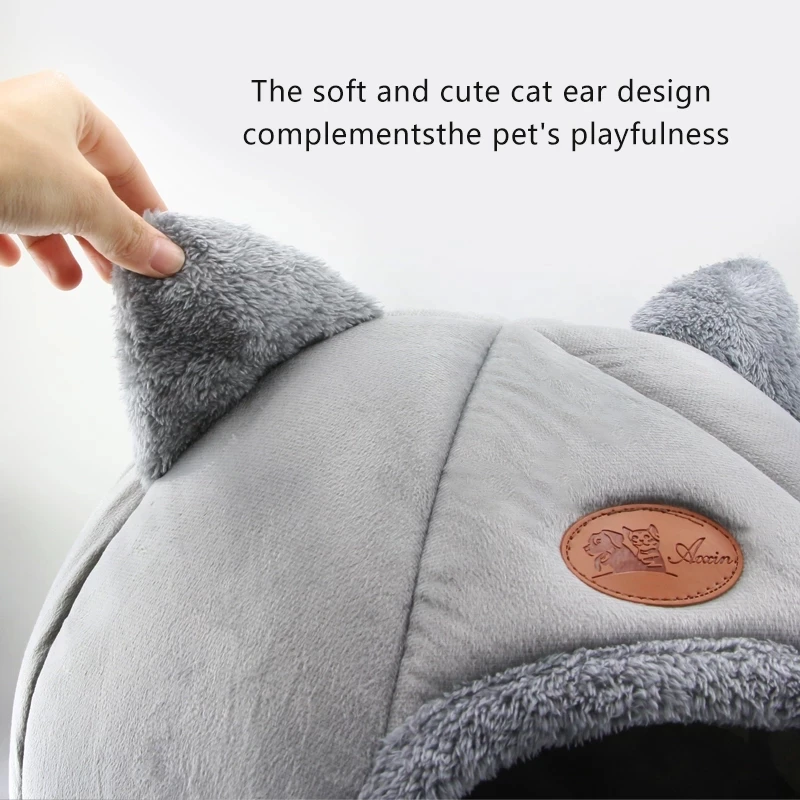 

New Deep sleep comfort in winter cat bed little mat basket for cat's house products pets tent cozy cave beds Indoor
