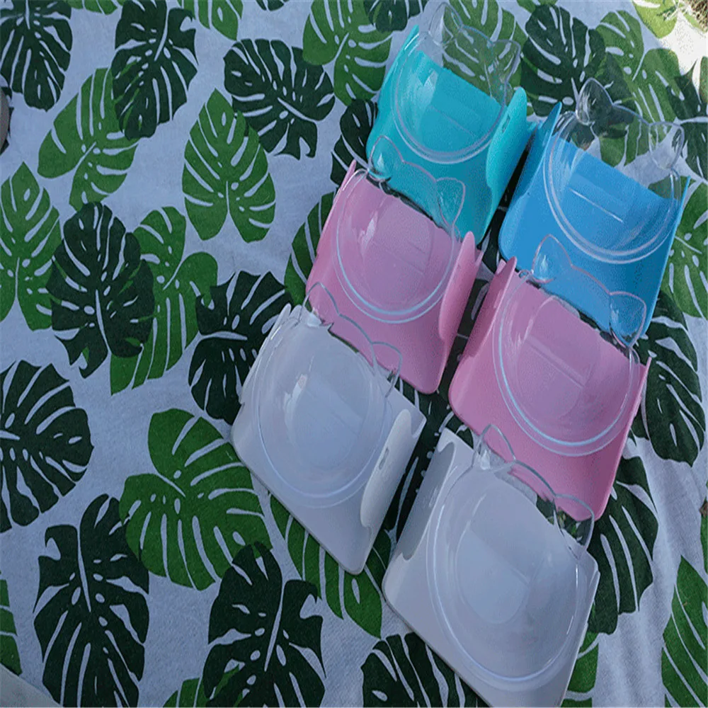 

Dog Bottle Pet Travel Slow Bowl Cat Food Pets Accesories Double Water Terazzo Ceramic Product Supplies Collapsible Portable