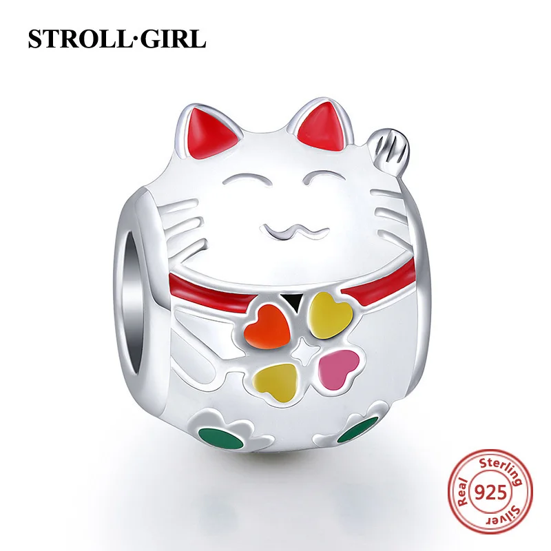 Fit Pandora Браслеты стерлингового серебра 925 оригинальный Высокое качество Сова Кот