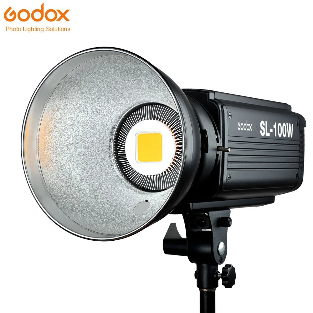 

Godox SL-100W светодиодный видео светильник 100W Белый светодиодный лампы непрерывной студийной съемки на креплении Bowens фотографии светильник ing 220V 110V