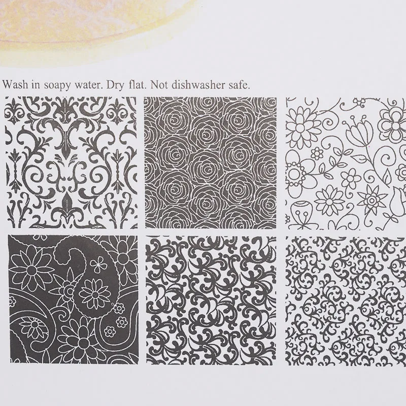 Estera de sello en relieve con textura de arcilla, hoja de estampado, herramienta de Mandala con patrón de vena de flores Diy para joyería, cerámica, Fondant, polímero