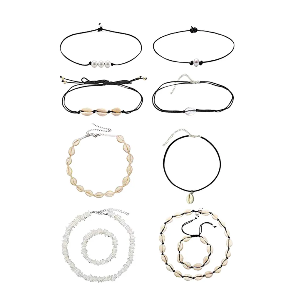 10 шт. повседневное украшение в гавайском стиле ручной работы из ракушек короткое