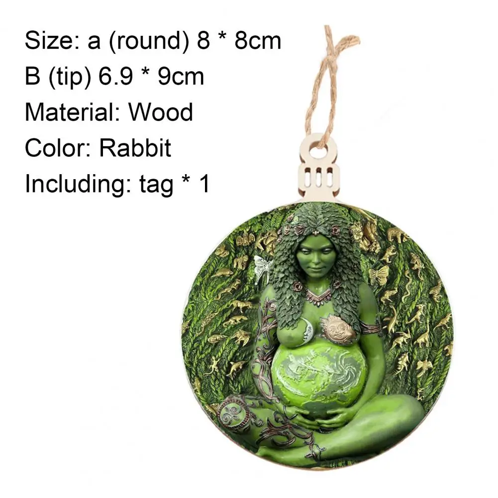 

80% Hot Sales!! Hanging Tag Earth Mother Pattern Round Shape Bright Color Household Door Pendant for Door