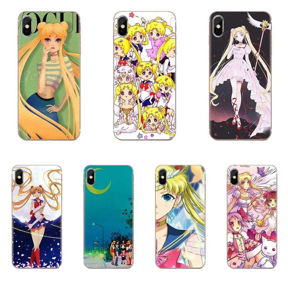 Сейлор Мун с украшением в виде кристаллов версия Girly корпус для Motorola Moto G G2 G3 G4 G5 G6 G7