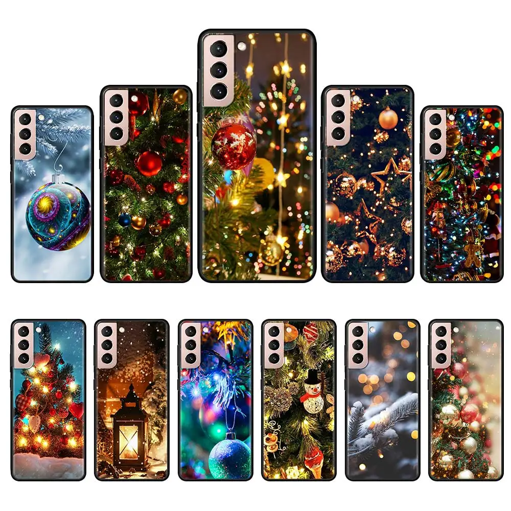 

Winter Lights Cases for Samsung S20 S21 S10 S8 S9 Plus S21 S20 Ultra S10 S10e S20 FE Black Soft Silicone Couqe Caso Capa