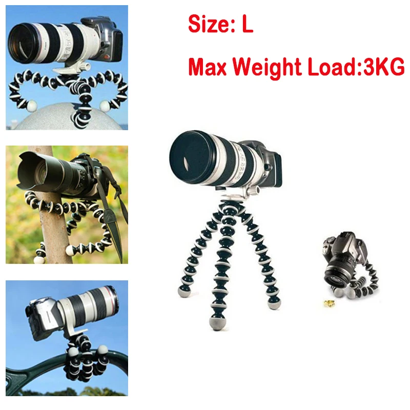 

Big Size Flexible Grip Octopus Bubble Pod Monopod Multifunctional Bending At Will Max Tripod Stand Flexible Leg Camera Holder