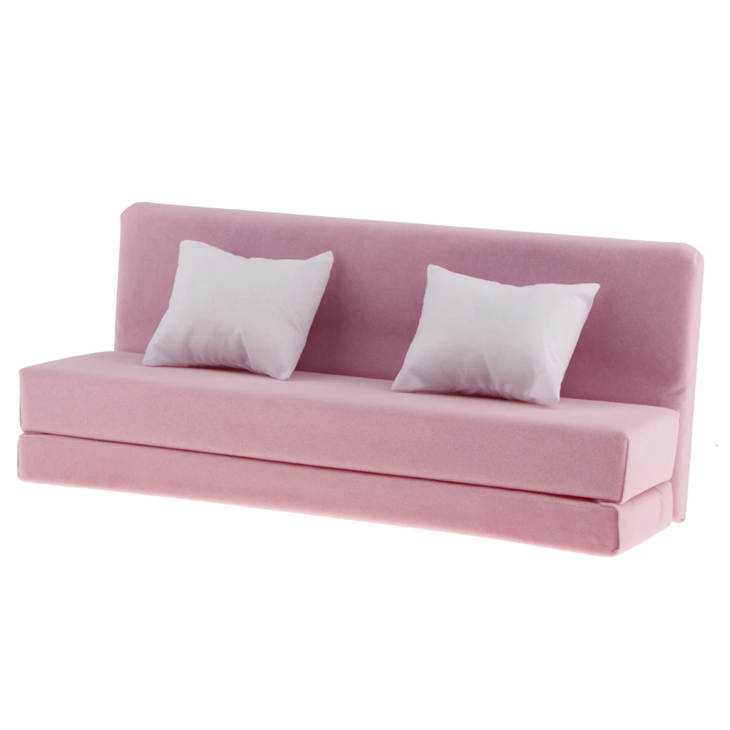 Лидер продаж аксессуары в масштабе 1/6 длинный диван мебель с подушками детская