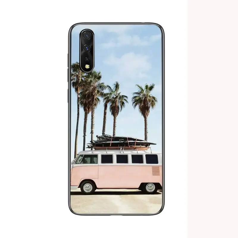 

Combi Van Surf Phone Case For Samsung S6 S7 Edge S8 S9 S10 E lite2019 S20 Plus Cover Fundas Coque