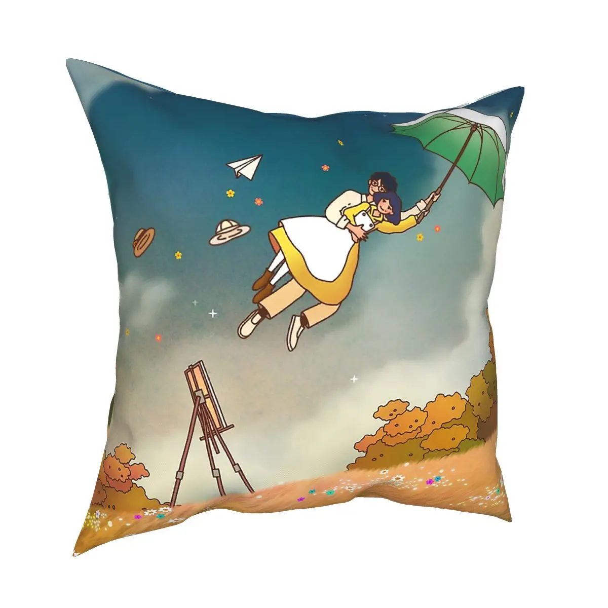 

Наволочка для дивана, декоративная, двусторонняя, с принтом, из полиэстера