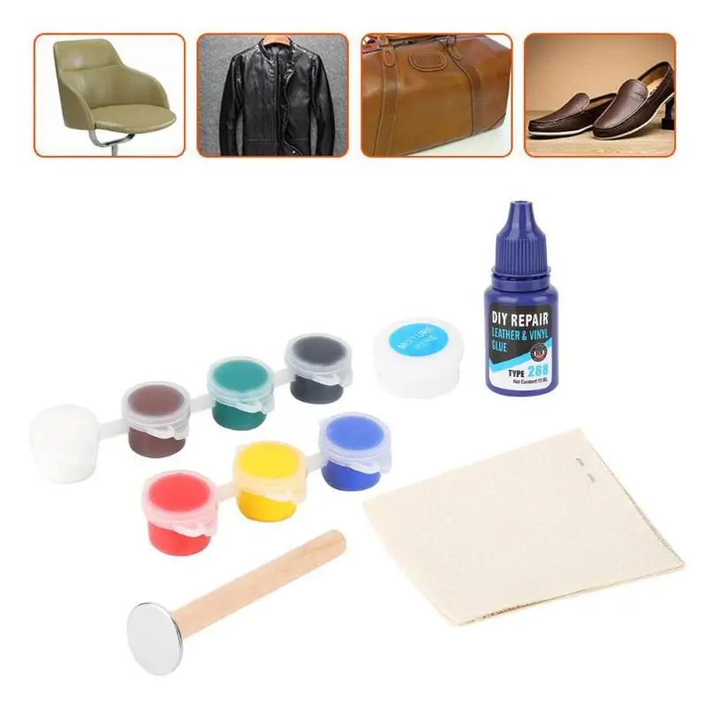 Liquid Leather Vinyl Repair Kit Car Seat Sofa Hole Rip Restore Tools DIY |