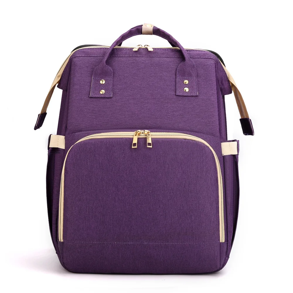 

Baby Diaper Bag Bed Backpack For Mom Maternity Bag For Stroller Nappy Bag Large Capacity Nursing Bag for Baby Care Upgrade Hooks