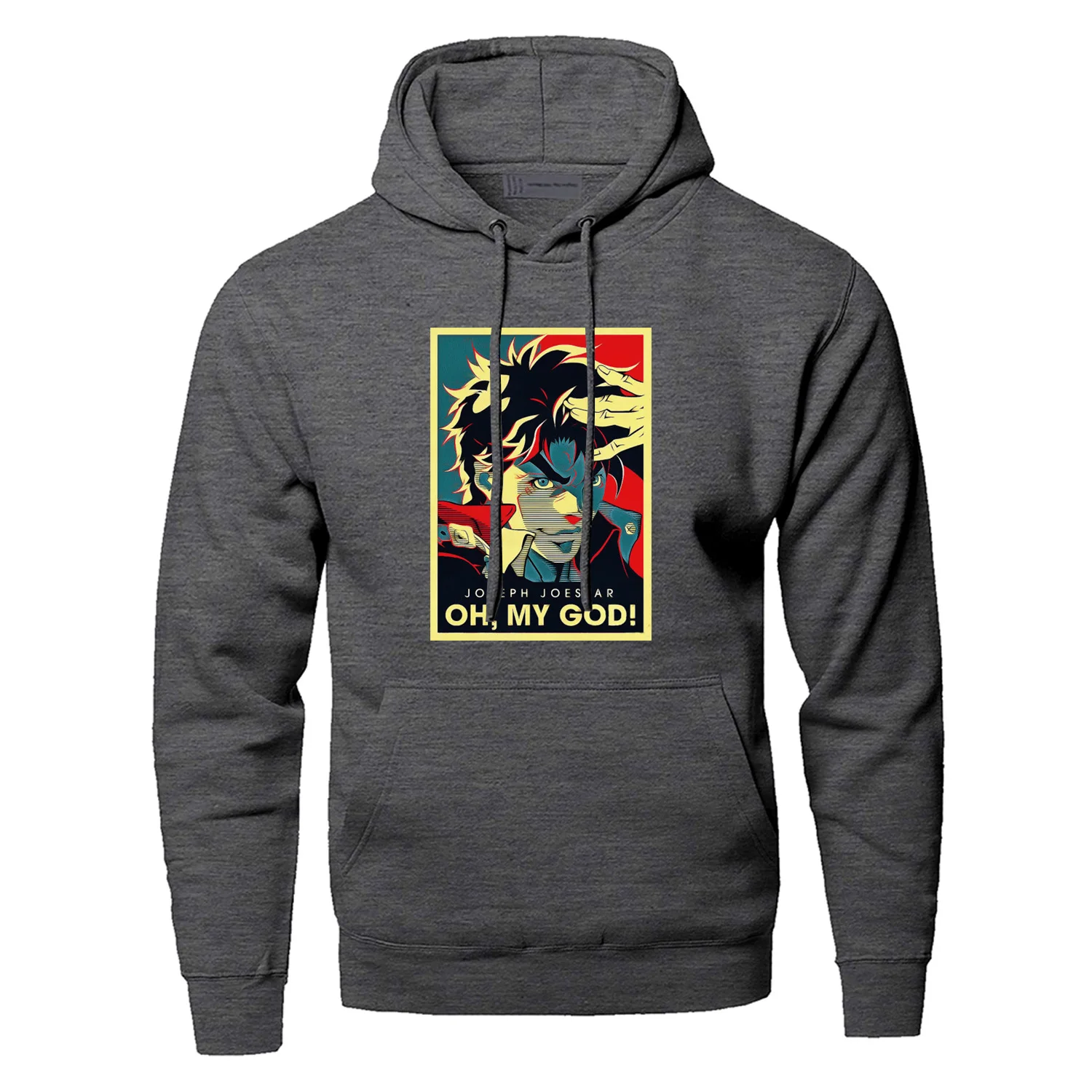 Joseph Joestar OH MY GOD толстовки кофты мужские Необычные Приключения Jojo худи с капюшоном