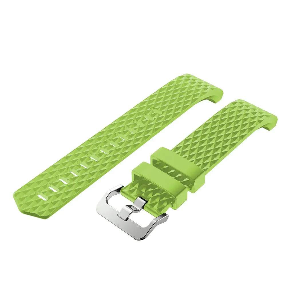 3D Сменные ремни для браслета Fitbit Charge 2 цветов мягкий силиконовый Smartwatch Спортивный