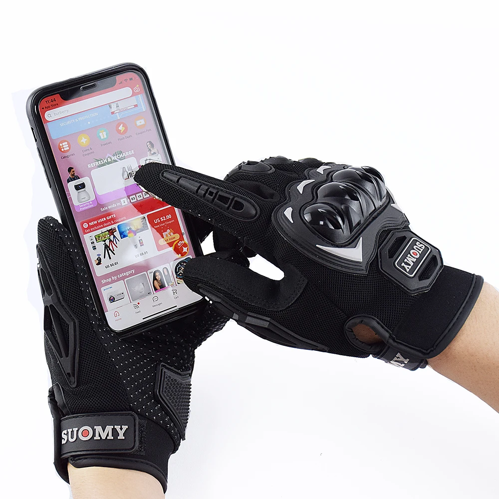 Мотоциклетные Перчатки Suomy для мужчин и женщин защитные перчатки сенсорных