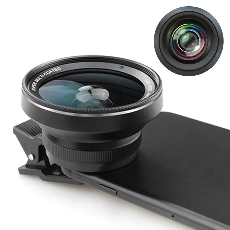 Профессиональная оптическая стеклянная линза для мобильного телефона 0.6X Супер