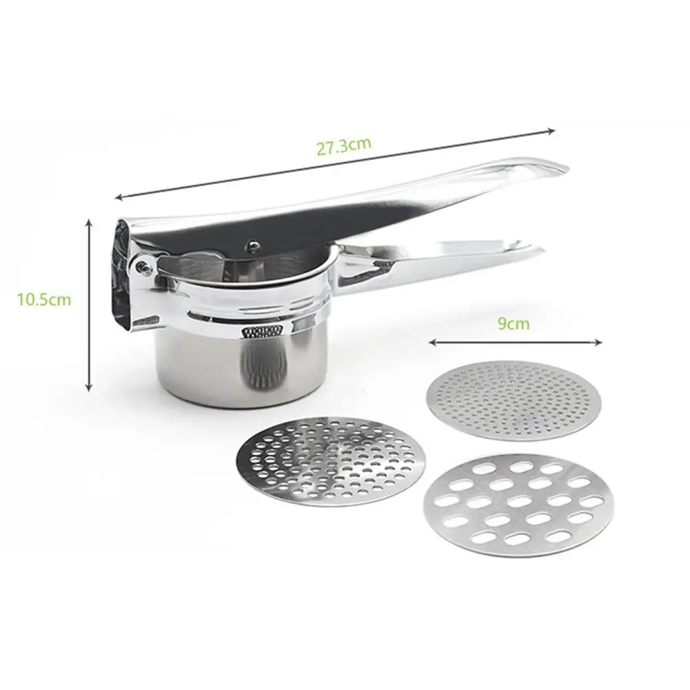 Stainless Steel Fruit Vegetable Masher Potatoes Lump Presser Mashed Potato Kitchen Tools | Дом и сад