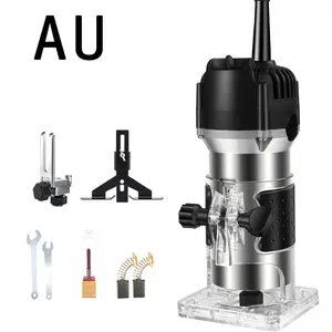 Ручной электрический триммер для деревообработки маршрутизатор древесины фрезерные машины гравировки долбежный станок Электрический слоистый триммер края