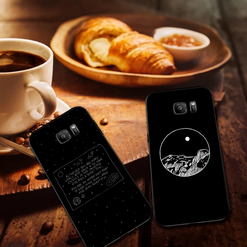 Черный любовь Мягкий силиконовый чехол для телефона samsung A3 4 5 6 Plus 7 8 910 20 30 40 50 60 70 2018