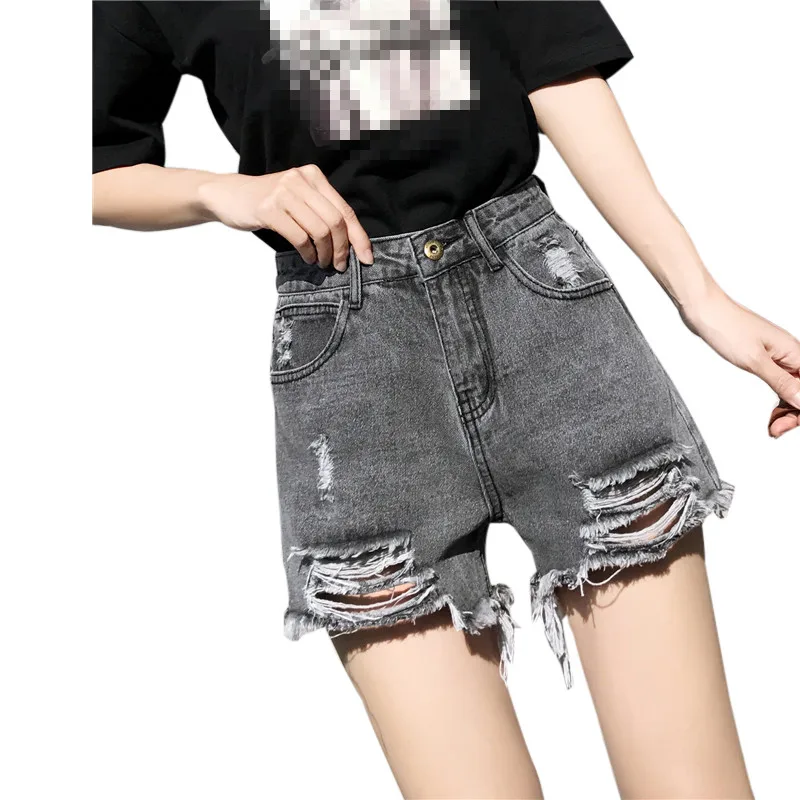 ZG1202 2020 летние новые женские модные с высокой талией тонкие грубые широкими