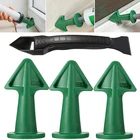 Насадка-аппликатор для герметика, силиконовый инструмент для удаления клея, многоразовый герметик, гладкий скребок, набор инструментов для затирки