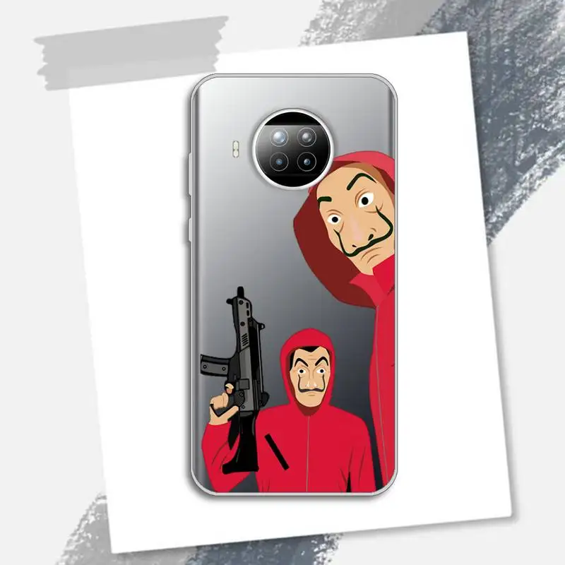 

Money Heist spain tv paper house Phone Case Transparent for Xiaomi Redmi note 10 t 8 9 pro lite 11